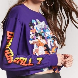Women's Dragonball Z Long Sleeved Crop Tee